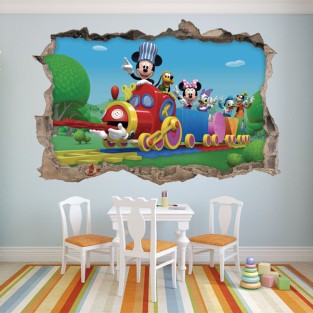 Vinilos infantiles mickey mouse y sus amigos 3d
